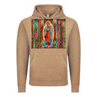 Vintage Coffee our lady of Guadalupe serape Vintage Hoodie - BarkalooDesign