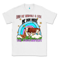 White buy me animals Classic Tee - MaliasSmallBusiness