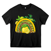 Black lemon  rainbow Heavy Core Tee - BarkalooDesign