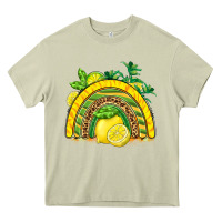 Mossy lemon  rainbow Heavy Core Tee - BarkalooDesign