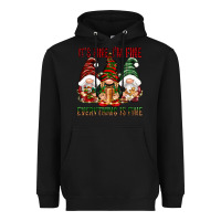 Black It's fine i'm fine everything is fine Heavyweight Hoodie - NancyCooperArtShop