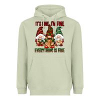 Matcha It's fine i'm fine everything is fine Heavyweight Hoodie - NancyCooperArtShop