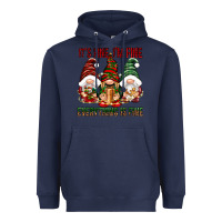 Navy It's fine i'm fine everything is fine Heavyweight Hoodie - NancyCooperArtShop