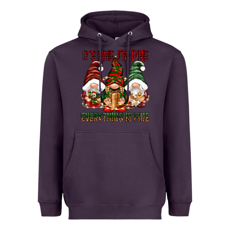 It's Fine I'm Fine Everything Is Fine Heavyweight Hoodie by NancyCooperArtShop | Teevron