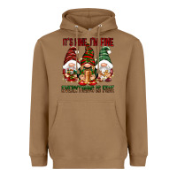 Toasted Coconut It's fine i'm fine everything is fine Heavyweight Hoodie - NancyCooperArtShop