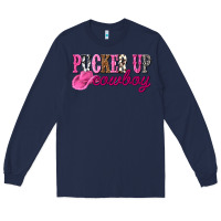 Navy pucker up cowboy Long Sleeve Tee - NancyCooperArtShop