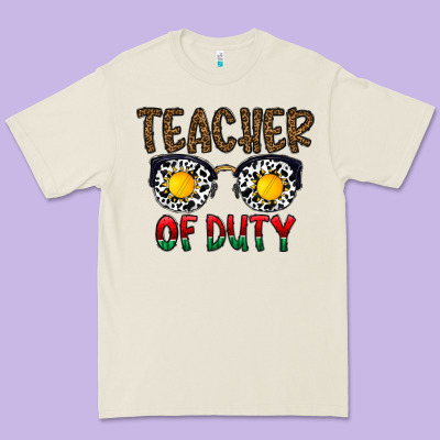 Teacher Of Duty Premium Tee Designed By Cowhidedigitalart