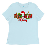 Baby Blue christmas mom mom claus Ladies Tee - FaDigitalArtStudio