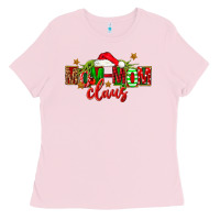 Bubblegum Pink christmas mom mom claus Ladies Tee - FaDigitalArtStudio