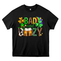 Black Bad and boozy st. patricks day Heavy Core Tee - Neo Western