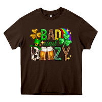 Chocolate Brown Bad and boozy st. patricks day Heavy Core Tee - Neo Western