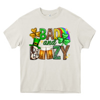 Cream Bad and boozy st. patricks day Heavy Core Tee - Neo Western