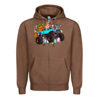 Monster Truck Easter Zipper Hoodie | Teevron