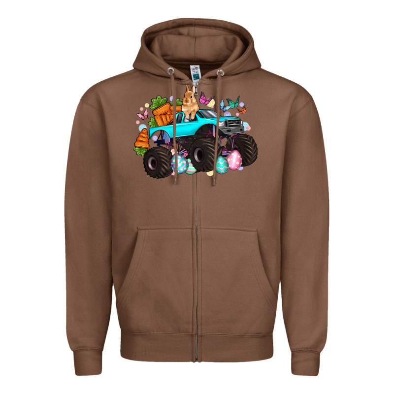 Monster Truck Easter Zipper Hoodie by Artiststas | Teevron