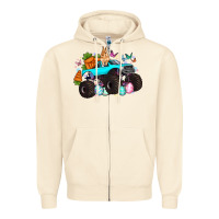 Sandshell monster truck easter Zipper Hoodie - Artiststas