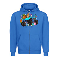 True Royal monster truck easter Zipper Hoodie - Artiststas