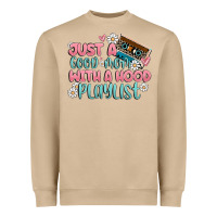 Mushroom just a good mom with a hood playlist Heavyweight Sweatshirt - MaliasSmallBusiness