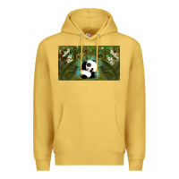 Antique Gold cute panda Premium Hoodie - TumblerDesignByShophia