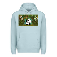 Blue Mist cute panda Premium Hoodie - TumblerDesignByShophia