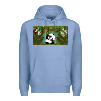 Colony Blue cute panda Premium Hoodie - TumblerDesignByShophia