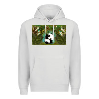 Dove Grey cute panda Premium Hoodie - TumblerDesignByShophia