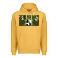 Mustard cute panda Premium Hoodie - TumblerDesignByShophia