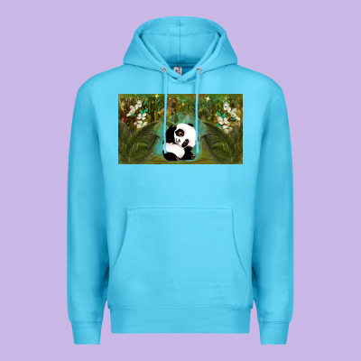 Cute Panda Premium Hoodie Designed By Tumblerdesignbyshophia