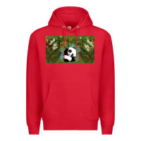 Red cute panda Premium Hoodie - TumblerDesignByShophia