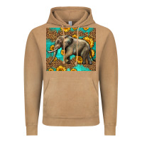 Vintage Camel western sunflowers elephant Vintage Hoodie - LillyAllenDesigns