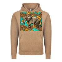 Vintage Coffee western sunflowers elephant Vintage Hoodie - LillyAllenDesigns
