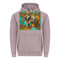 Vintage Zinc western sunflowers elephant Vintage Hoodie - LillyAllenDesigns