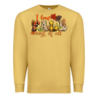 Antique Gold I love Fall most of Fall Premium Sweatshirt - NancyCooperArtShop