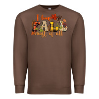 Chestnut I love Fall most of Fall Premium Sweatshirt - NancyCooperArtShop