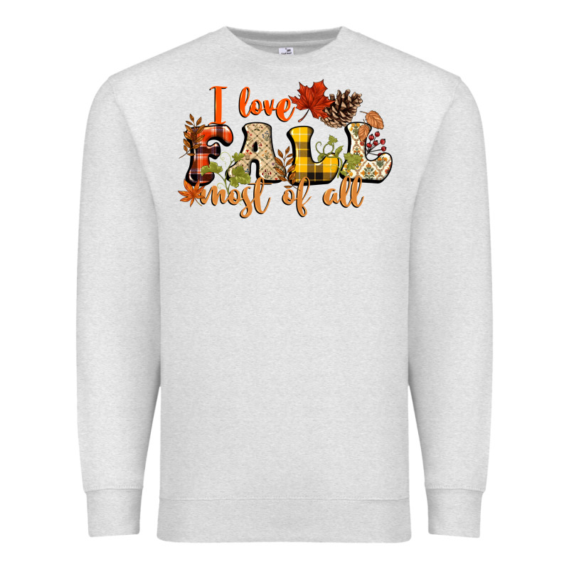 I Love Fall Most Of Fall Premium Sweatshirt by NancyCooperArtShop | Teevron