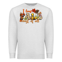 Oatmeal Heather I love Fall most of Fall Premium Sweatshirt - NancyCooperArtShop