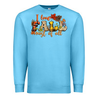 Ocean Blue I love Fall most of Fall Premium Sweatshirt - NancyCooperArtShop