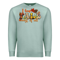 Seafoam I love Fall most of Fall Premium Sweatshirt - NancyCooperArtShop