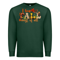 Sports Green I love Fall most of Fall Premium Sweatshirt - NancyCooperArtShop