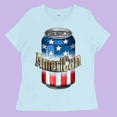 American 4th Of July Ladies Tee Designed By Cowgirlartshop