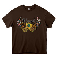Chocolate Brown blessed mom Heavy Core Tee - SublimationCraftShop