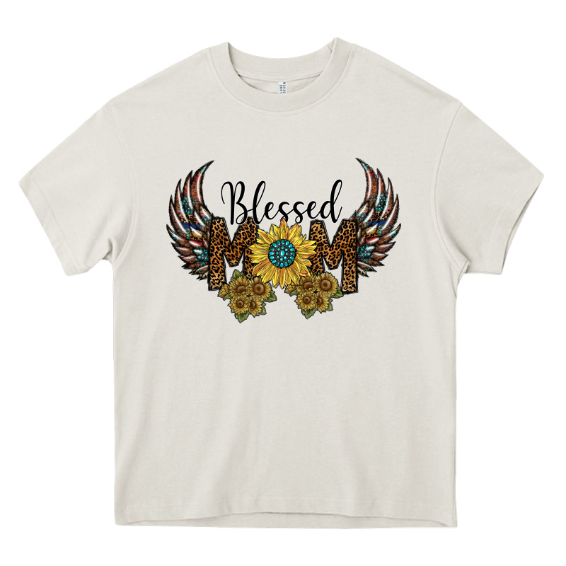 Blessed Mom Heavy Core Tee by SublimationCraftShop | Teevron