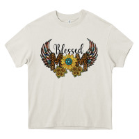 Cream blessed mom Heavy Core Tee - SublimationCraftShop
