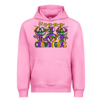 Fuchsia Pink Happy crawdi Gras Mardi Gras crawfish Urban Hoodie - FaDigitalArtStudio