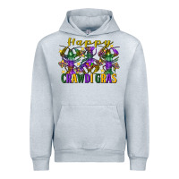 Heather Grey Happy crawdi Gras Mardi Gras crawfish Urban Hoodie - FaDigitalArtStudio