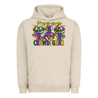 Pigment French Oak Happy crawdi Gras Mardi Gras crawfish Urban Hoodie - FaDigitalArtStudio