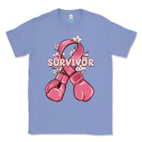 Colony Blue survivor breast cancer with boxing gloves Classic Tee - MaliasSmallBusiness