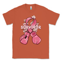 Copper survivor breast cancer with boxing gloves Classic Tee - MaliasSmallBusiness