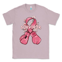 Lilac survivor breast cancer with boxing gloves Classic Tee - MaliasSmallBusiness