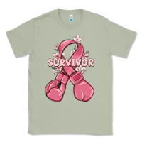 Matcha survivor breast cancer with boxing gloves Classic Tee - MaliasSmallBusiness