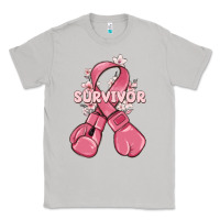 Moon Dust survivor breast cancer with boxing gloves Classic Tee - MaliasSmallBusiness